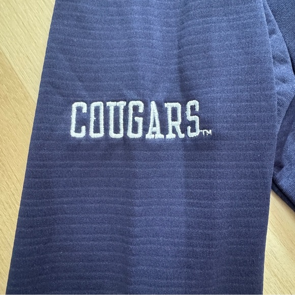 Champions BYU Cougars Quarter Zip Brigham Young University Blue Large Pullover - Picture 3 of 8